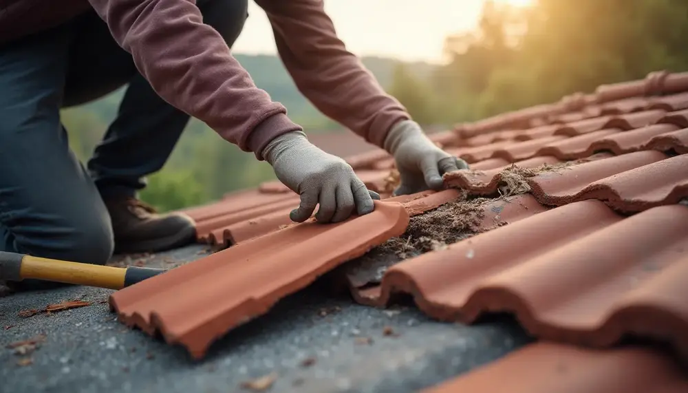 Dach reparieren Ziegel: So ersetzen Sie beschädigte Dachziegel